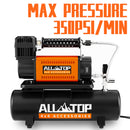 Air Compressor Kit w/ 6L Tank -150PSI - 7.06ft³/Min - 12V DC-2