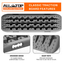 2PCS Recovery Traction Boards & Mounting Kit, 3rd Gen (Grey)-3