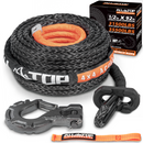 Synthetic Winch Cable w/ Forged Winch Hook - 1/2in x 92ft - 31500LBS-1