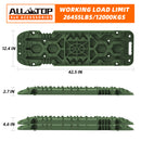 2Pcs Recovery Board with build-in Jack Base & Mounting Kit (Army Green)-2