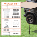 Rooftop Vehicle Awning - 4.6ft x 8.2ft-2