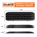 2PCS Recovery Traction Boards & Mounting Kit, 3rd Gen (Black)-2