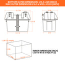 Portable Battery Box w/ Build-in Ports & Plugs, Battery Not Included-2