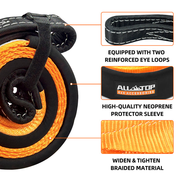 Tree Saver, Winch Extension Strap - 3in x 8ft - 32,000 Lbs