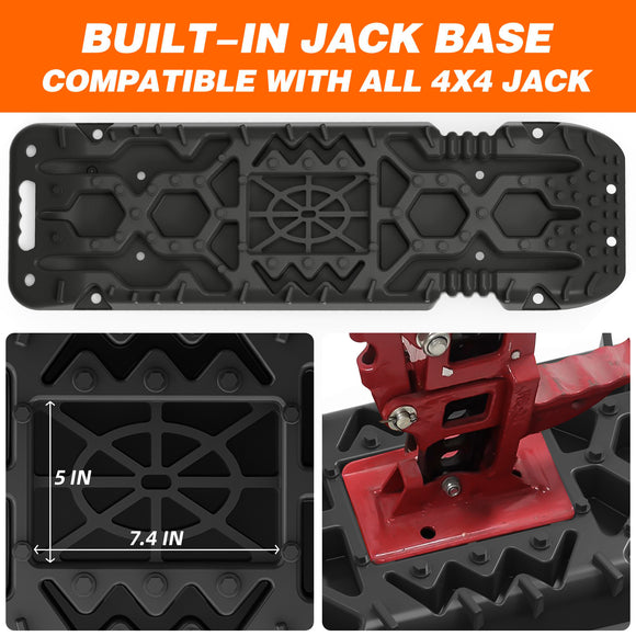 2Pcs Recovery Board with build-in Jack Base & Mounting Kit (Black)