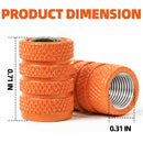 ALL-TOP Tire Valve Stem Cap Kit(5 Valve caps / Orange)-3