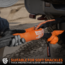Kinetic Recovery Rope Kit w/ 2 Soft Shackles - 1.5in x 30ft - 83000Lbs - Black-5