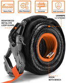 Synthetic Winch Cable w/ Forged Winch Hook - 3/8in x 92ft - 25500LBS-4