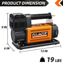 Air Compressor Kit w/ Digital Pressure Gauge- 150PSI - 7.06ft³/Min - 12V DC-4