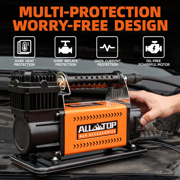 Air Compressor Kit - 150PSI - 7.06ft³/Min - 12V DC