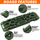 2Pcs Recovery Board with build-in Jack Base & Mounting Kit (Army Green)-5
