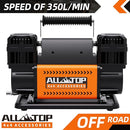 Air Compressor Kit Dual Cylinder - w/ Digital Pressure Gauge 12.35 ft³/Min - 12V DC-2