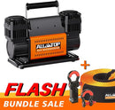 Dual Cylinder 12V Portable Inflator 12.35 ft³/Min with Nylon Recovery Kit with Hitch Receiver-1