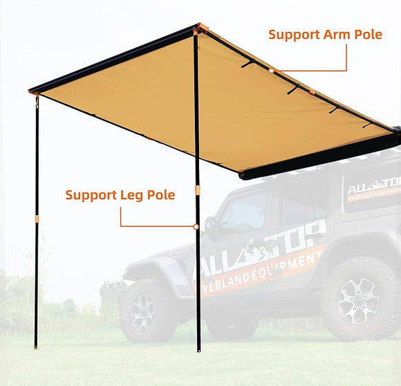 ALL-TOP Vehicle Awning Replacement Support Arm Pole (10FT)