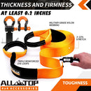Recovery Strap Kit w/ Hitch Receiver & Shackles: Strap 3in x 30ft - 35,000 Lbs-4
