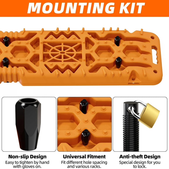 2Pcs Recovery Board with build-in Jack Base & Mounting Kit (4th Gen, Orange)