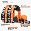 Kinetic Recovery Rope - 1in x 30ft - 48,000 Lbs - Black w/ Shackles-3