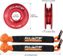 Soft Shackles + Recovery Ring Set: 2PCS x 48,300 Lbs Shackles +  Recovery Ring（Red）-6