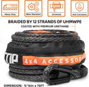 Synthetic Winch Rope Cable - 9/16" x76ft - 35000LBS-3
