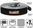 Winch Extension Strap - 2in x 65.6ft - 11,000 Lbs（Grey）-2