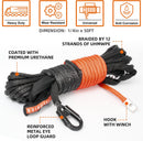 Synthetic Winch Rope Cable - 1/4" x50ft - 9500LBS-2