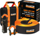 Recovery Strap Kit w/ Hitch Receiver & Shackles: Strap 3in x 30ft - 35,000 Lbs-1