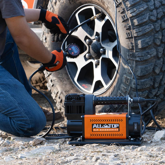 Air Compressor Kit w/ Digital Pressure Gauge- 150PSI - 7.06ft³/Min - 12V DC
