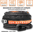 Synthetic Winch Rope Cable - 1/2" x92ft - 31500LBS-4