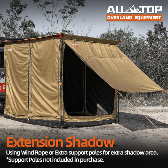 Awning Room with Floor  6.6' x 8.2' - Silver Coating