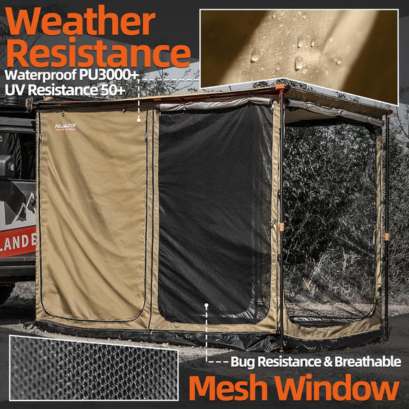 Awning Room with Floor  6.6' x 8.2' - Silver Coating