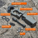 Extreme Forged Shackle Hitch Receiver w/Trailer Lock - 79300Lbs MBS 11000Lbs WLL-7