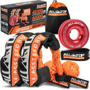 Soft Shackles + Recovery Ring Set: 2PCS x 48,300 Lbs Shackles +  Recovery Ring（Red）-1