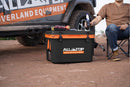 Portable Cooler Box w/ Ice Pack & Chopping Board - 55 Quart - Black-9