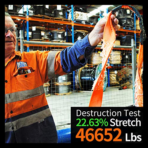 Recovery Strap Kit w/ Shackles: Strap 4in x 20ft - 46,500 Lbs