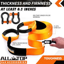 Recovery Strap Kit w/ Shackles: Strap 4in x 30ft - 46,500 Lbs-4