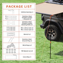 Rooftop Vehicle Awning - 6.6ft x 8.2ft-5