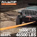100% Nylon Recovery Tow Strap - 4in x 20ft - 46,500 Lbs-6