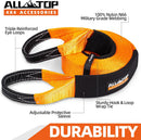 100% Nylon Recovery Tow Strap - 4in x 20ft - 46,500 Lbs-4