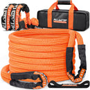 Kinetic Recovery Rope - 1in x 20ft - 48,000 Lbs - Orange w/ Shackles-1