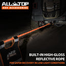Kinetic Recovery Rope (Reflective) - 1in x 30ft - 48,000 Lbs - Orange-2