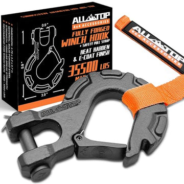 Forged Steel Winch Hook - 35,500 Lbs