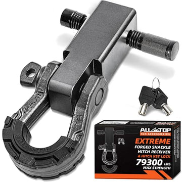 Extreme Forged Shackle Hitch Receiver w/Trailer Lock - 79300Lbs MBS 11000Lbs WLL