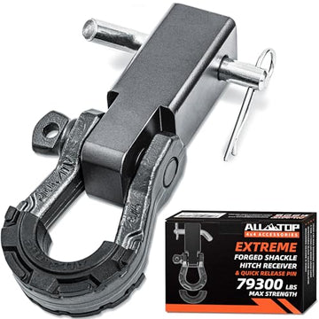 Extreme Forged Shackle Hitch Receiver w/Quick Release Pin - 79300Lbs MBS 11000Lbs WLL