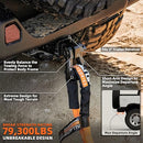 Extreme Forged Shackle Hitch Receiver w/Quick Release Pin - 79300Lbs MBS 11000Lbs WLL-2