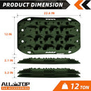 2Pcs Recovery Board Mini, 3rd Gen & Mounting Kit (Army Green)-2