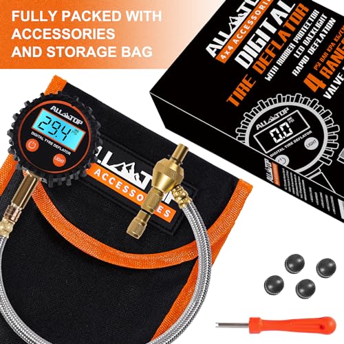 Rapid Tire Deflator w. Digital Gauge, 0-250 PSI