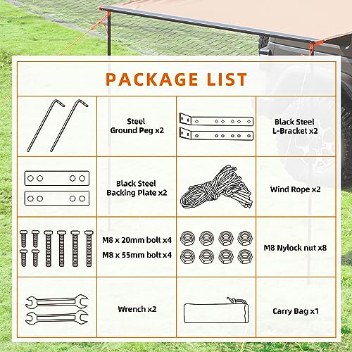 Vehicle Awning Tools kit