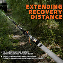 Winch Extension Strap - 2in x 65.6ft - 11,000 Lbs（Grey）-4