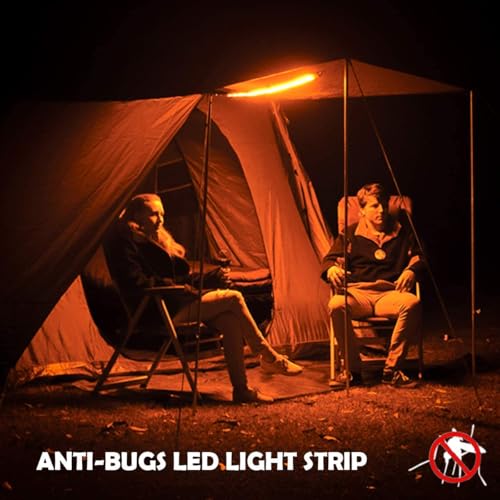 Waterproof Flexible Camping Light Strip, 1300 Lumen - Dimmable White/ Amber